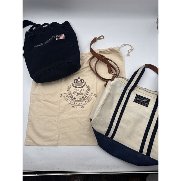 Ralph Lauren Sportsman Goods Limited Edition Canvas Bag & polo Jeans Bucket Bag - Picture 3 of 16